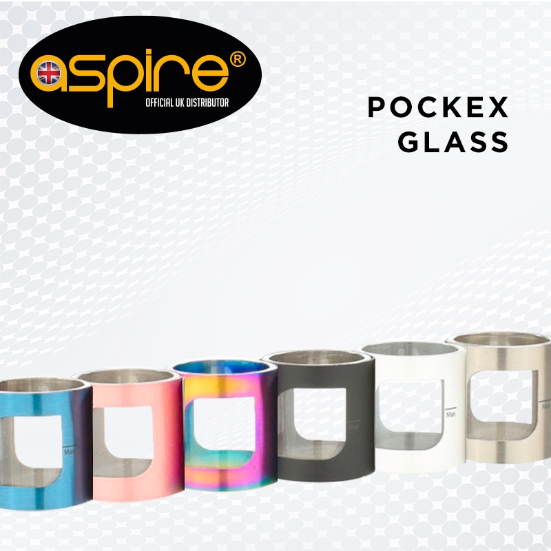 vergelijking Doorlaatbaarheid vers Aspire Pockex Replacement Glass - Excell Vape